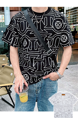 【ヴィトンタイプ】メンズ レディース 半袖Tシャツ   aat16593