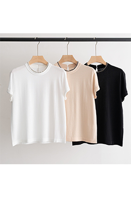 【ブルネロクチネリ】レディース 半袖Tシャツ    LAT0012