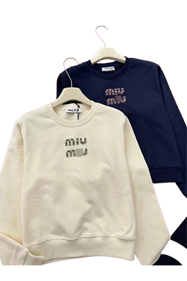 【ミュウミュウタイプ】レディース 長袖　スウェットTシャツ  LAT0175