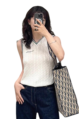 【ディオールタイプ】 レディース ニットタンクトップ　 LAT0264