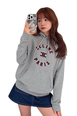 【セリーヌタイプ】 レディース フード Tシャツ パーカー  LAT0272