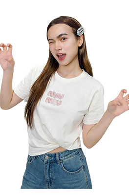 【ミュウミュウタイプ】レディース 半袖Tシャツ LAT0306