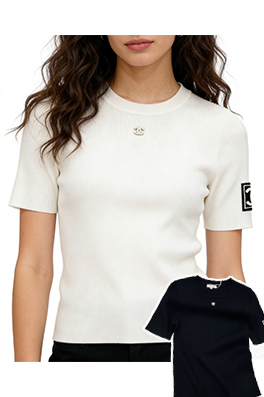 【C-BRAND】レディース　ニット 半袖Tシャツ LAT0361