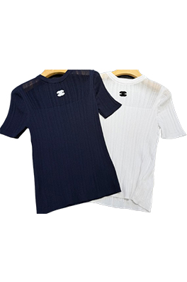 【C-BRAND】レディース　ニット 半袖Tシャツ LAT0370