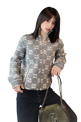 【グッチタイプ】レディース ニットジャケット　アウター LJK0313