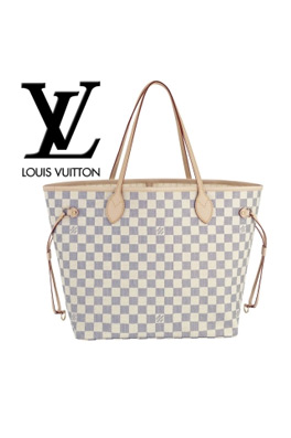 【ルイヴ*トン L*uis Vuitt*n】 ダミエ・アズール ネヴァーフル MM ショルダーバッグ N51107(M)