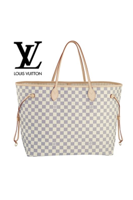 【ルイヴ*トン L*uis Vuitt*n】 ダミエ・アズール ネヴァーフル MM ショルダーバッグ N51108 (L)