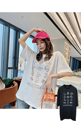 【バレンシアガ】  高品質 メンズ レディース 半袖Tシャツ  aat10243