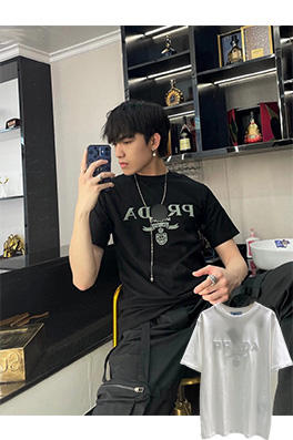 【プラダ】  高品質 メンズ レディース 半袖Tシャツ  aat10245