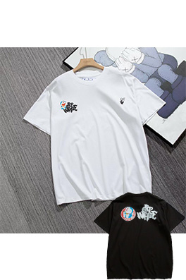 【オフホワイト】メンズ レディース 半袖Tシャツ  aat10299