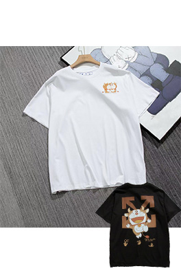 【オフホワイト】メンズ レディース 半袖Tシャツ  aat10302