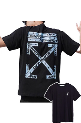 【オフホワイト】メンズ レディース 半袖Tシャツ  aat10345