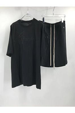 【リックオウエンス 】×【CHAMPION】メンズ レディース 半袖Tシャツ  aat10387