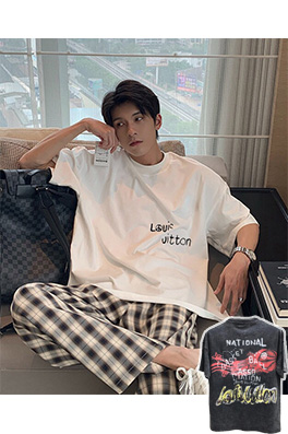 【ルイヴ*トン】メンズ レディース 半袖Tシャツ  aat10433