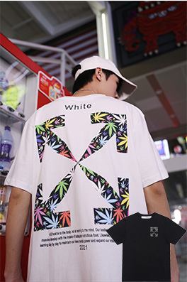 【オフホワイト】メンズ レディース 半袖Tシャツ  aat10822