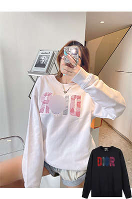 【ディオール】メンズ レディース 長袖　スウェットTシャツ  aat10828