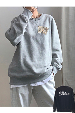 【ディオール】メンズ レディース 長袖　スウェットTシャツ aat11097