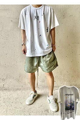 【ASKYUSELF】メンズ レディース 半袖Tシャツ aat11140