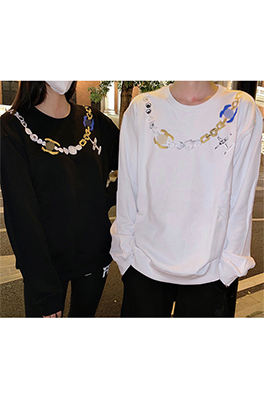 【C-BRAND】メンズ レディース 長袖　スウェットTシャツ  aat11252