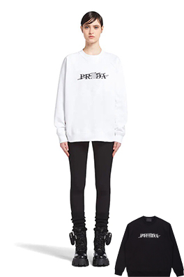 【プラダ】メンズ レディース 長袖　スウェットTシャツ aat11513