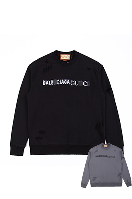 【グッチ】×【バレンシアガ】メンズ レディース 長袖　スウェットTシャツ aat11515