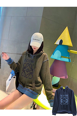 【LOEWE】 フード Tシャツ パーカー aat11595
