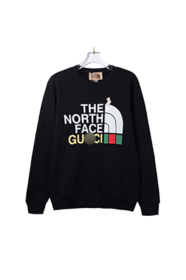 【グッチ】×【ノースフェイス】メンズ レディース 長袖　スウェットTシャツ aat11861
