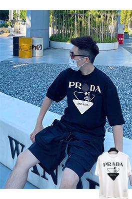 【プラダ】メンズ レディース 半袖Tシャツ aat11915