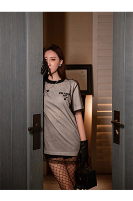 【プラダ】メンズ レディース 半袖Tシャツ aat11978