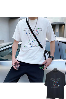 【ルイヴ*トン】メンズ レディース 半袖Tシャツ aat11980