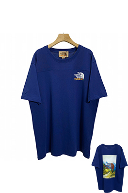 【グッチ】×【ノースフェイス】メンズ レディース 半袖Tシャツ aat12159