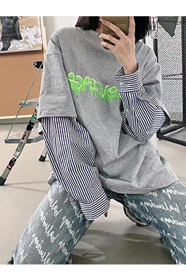 【バレンシアガ】メンズ レディース 長袖Tシャツ aat12183