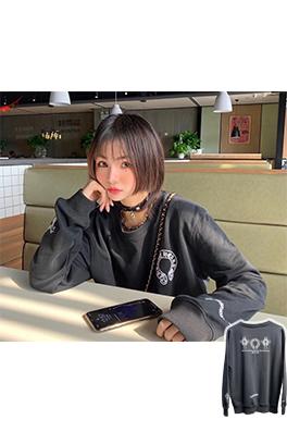 【クロムハーツ】メンズ レディース 長袖　スウェットTシャツ aat12192