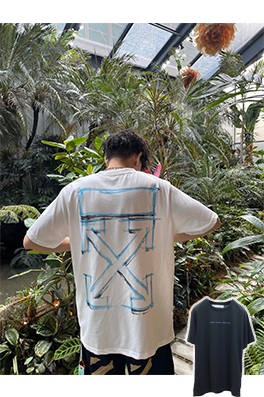 【オフホワイト】メンズ レディース 半袖Tシャツ aat12206