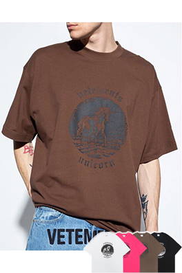 【ヴェトモン】メンズ レディース 半袖Tシャツ aat12298