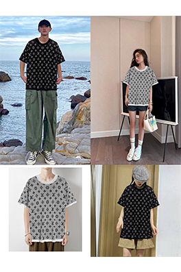 【ルイヴ*トン】メンズ レディース 半袖Tシャツ aat12742