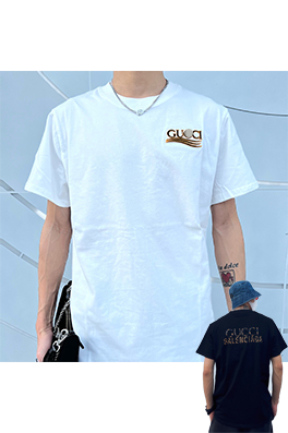 【バレンシアガ】×【グッチ】メンズ レディース 半袖Tシャツ aat12960