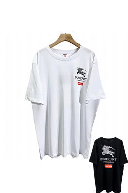 【バーバリー】×【シュプリーム】メンズ レディース 半袖Tシャツ aat13048