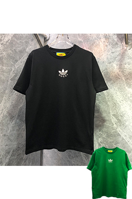 【アディダス】×【グッチ】メンズ レディース 半袖Tシャツ  aat13213
