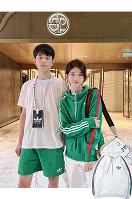 【アディダス】×【グッチ】 フード Tシャツ パーカー  aat13222