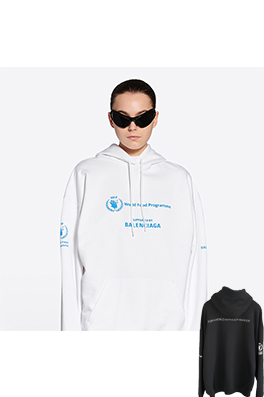 【バレンシアガ】フード Tシャツ パーカー  aat13409