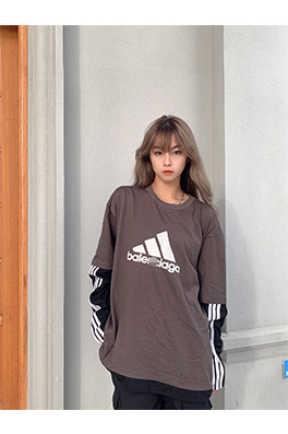 【バレンシアガ】×【アディダス】長袖Tシャツ  aat13423