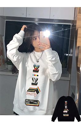【ルイヴ*トン】メンズ レディース 長袖　スウェットTシャツ  aat13425