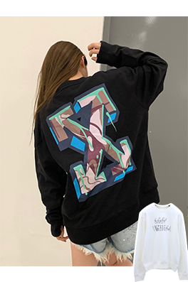 【オフホワイト】メンズ レディース 長袖　スウェットTシャツー  aat13458