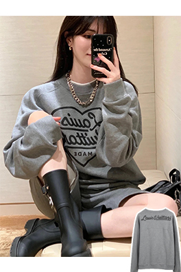 【ヴィトンタイプ】メンズ レディース 長袖　スウェットTシャツー  aat13488