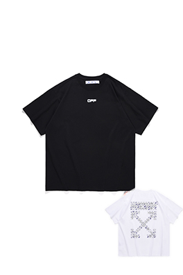 【オフホワイト】半袖Tシャツ  aat13608