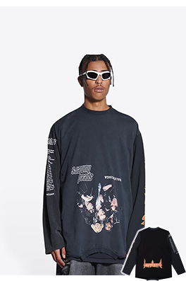 【バレンシアガ】メンズ レディース 長袖Tシャツ  aat13661