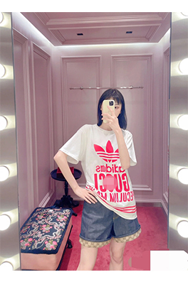 【グッチ】×【アディダス】メンズ レディース  半袖Tシャツ  aat13924
