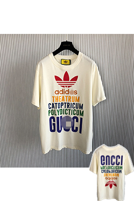 【グッチ】×【アディダス】メンズ レディース  半袖Tシャツ  aat13926