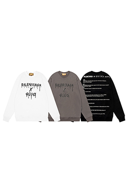 【バレンタイプ】×【グッチタイプ】メンズ レディース 長袖　スウェットTシャツ  aat13941